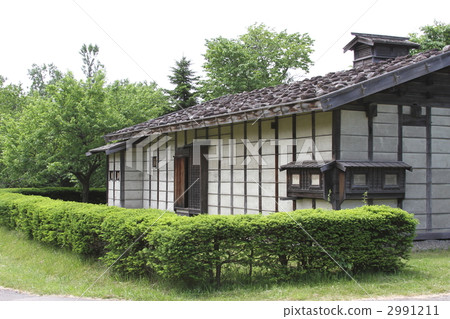 Building of the village of Hokkaido settlement 2991211