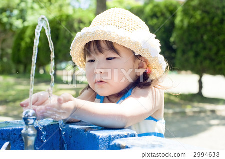 water supply, child, cap 2994638