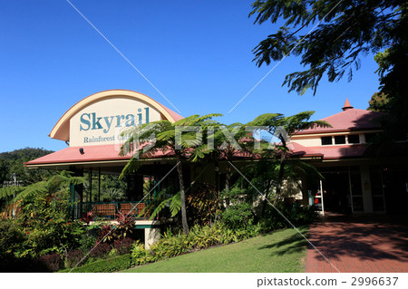 Sunny sky rail stand at sunny day 2996637