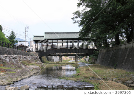 Kompira-san Shrine Shrine（Minami Shinen）西端的“神奈川河上的鞘橋” 2997205