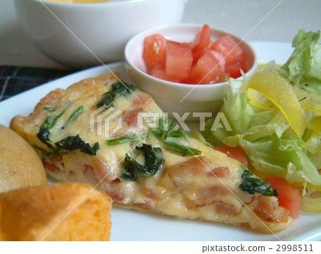 培根和菠菜乳蛋餅 2998511