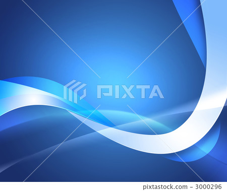Blue curve pattern - Stock Illustration [3000296] - PIXTA