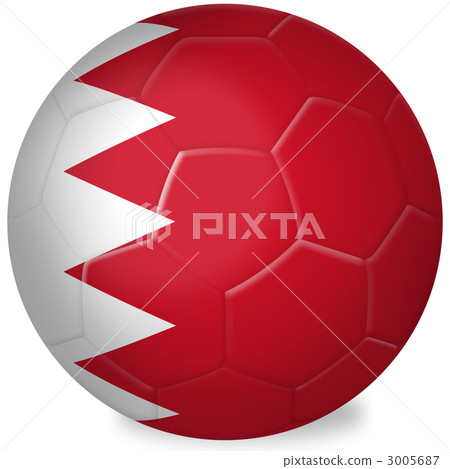 Soccer ball _ national flag _ Bahrain Soccer ball _ national flag _ Bahrain 3005687