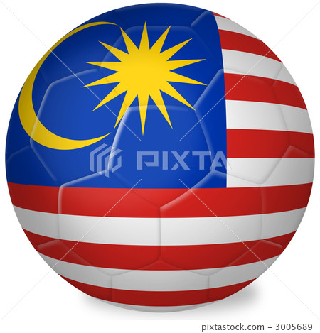 Soccer ball _ national flag _ Malaysia 3005689