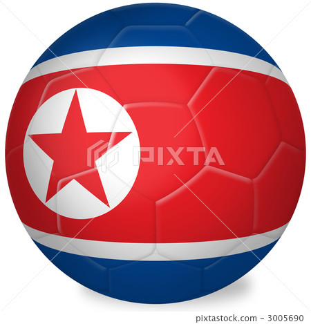 Soccer ball _ national flag _ North Korea 3005690