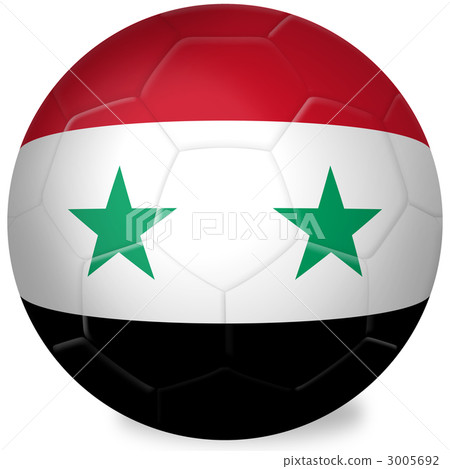 Soccer ball _ national flag _ Syria 3005692