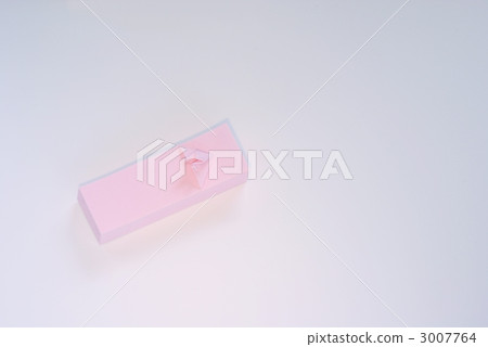 sticky note, folded paper crane, adhesive note 3007764