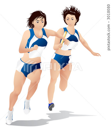 接力賽（接力棒傳球場景1） 3018080