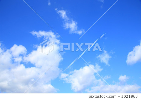飛機雲 飛機雲 3021963