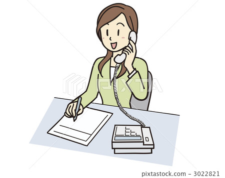 一個女人和電話交談 3022821