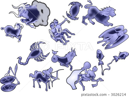 黃道十二星座（白色） 3026214