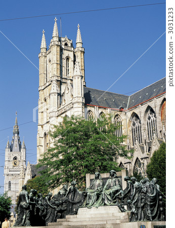Saint Bavo 's Cathedral in Ghent city Saint Bavo 's Cathedral in Ghent city 3031233