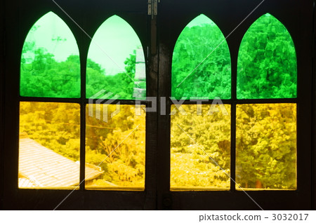 有色玻璃 窗口 窗戶 3032017