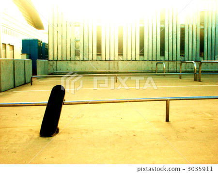 Scenery with skateboard Scenery with skateboard 3035911