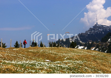 在阿爾卑斯山的帆傘運動 在阿爾卑斯山的帆傘運動 3038280