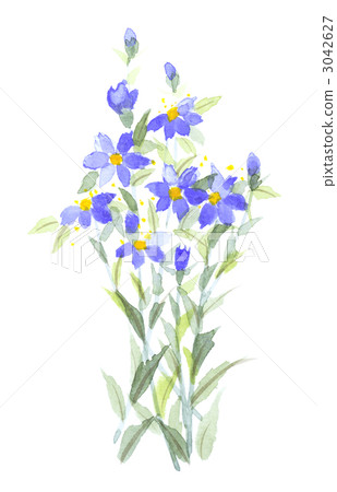 Abstract flower Blue Abstract flower Blue 3042627