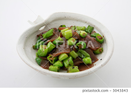 Stir-fried spicy sauce of konnyaku and shishito 3043843