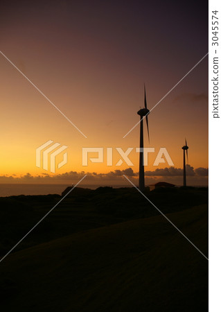 Cape Higasaki and windmill Cape Higasaki and windmill 3045574