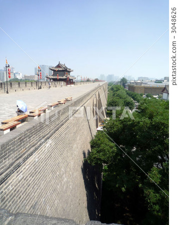 a castle wall, castle gate, scene 3048626