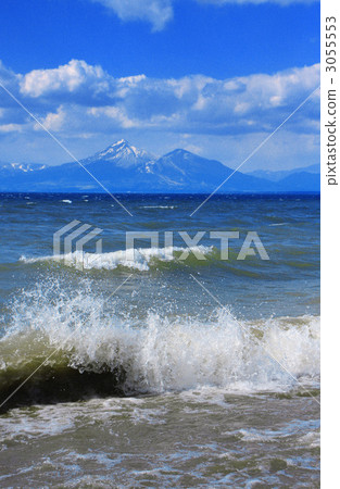 波浪飛濺和萬代山 波浪飛濺和萬代山 3055553