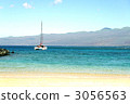 Beach and sailboat in Hawaii 3056563