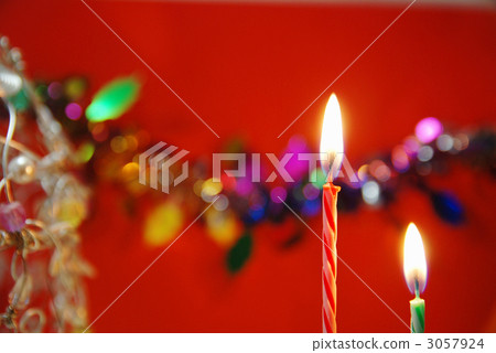 Handmade tree and candle 3057924