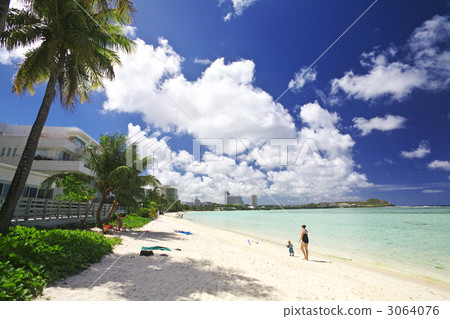 關島的Tumon海灘 關島的Tumon海灘 3064076