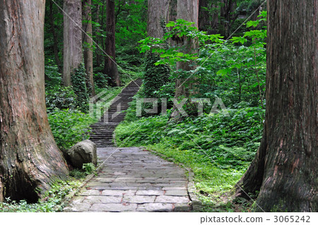 Walking along Haguroyama · Mt. Sakadaya village creek of Mt. 3065242