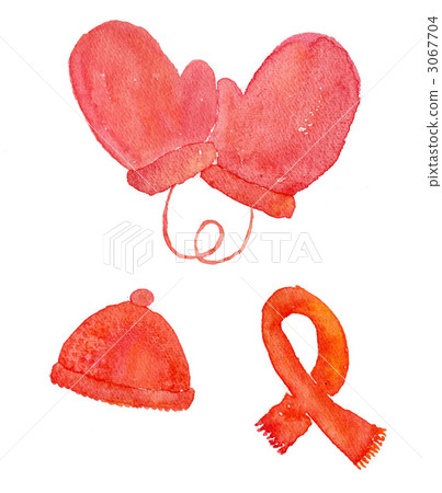 mittens, knit hat, muffler 3067704