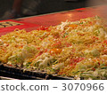 Hiroshima style okonomiyaki at stalls 3070966