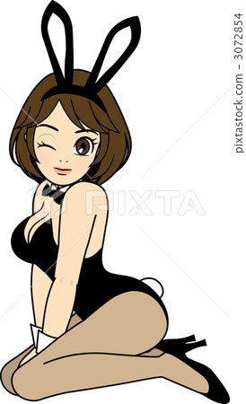 Sitting bunny girl 3072854