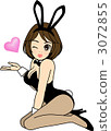 Bunny girl throwing a kiss 3072855
