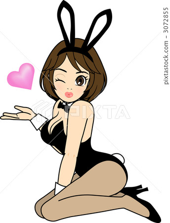Bunny girl throwing a kiss 3072855