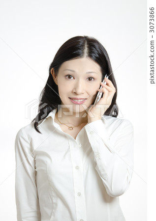 Business woman wearing a white blouse 3073866