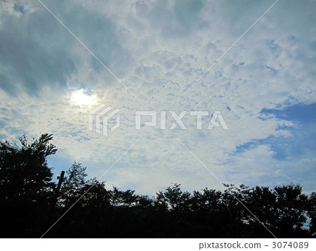 卷積雲 秋天的天空 風景 3074089