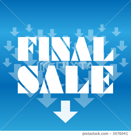 銷售 -  05■促銷·最終促銷·討價還價·促銷·特價·心·箭·藍色 3076041
