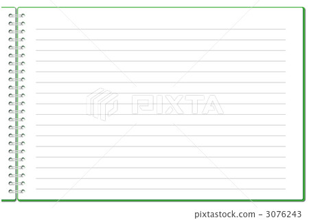 Ring note-11 ■ Story region · note · ruled line · green 3076243