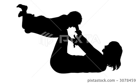 Parent-child silhouette 2 _ white back 3078459