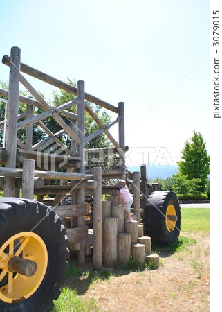 playground equipment, log, logs 3079015