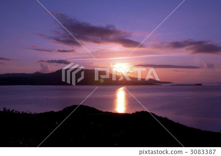 Okinawa Kohamajima Sunset Sunset Churasan Observation Deck Iriomote Island 3083387