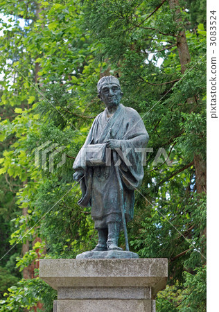 Walking along Haguroyama · Matsuo Bashi statue Walking along Haguroyama · Matsuo Bashi statue 3083524