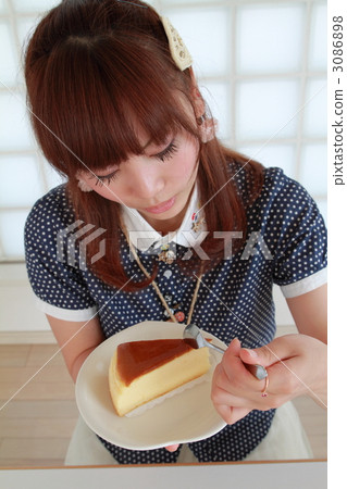 可愛的女孩和糖果 3086898