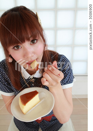 可愛的女孩和糖果 3086900