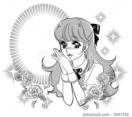 女孩卡通風格 3087592