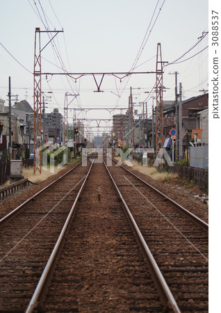 電車的電車軌道 電車的電車軌道 3088537