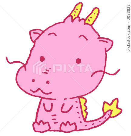 插图素材: 龙日出粉红色