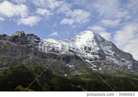 eiger, rocky mountain, snowy mountain 3090083