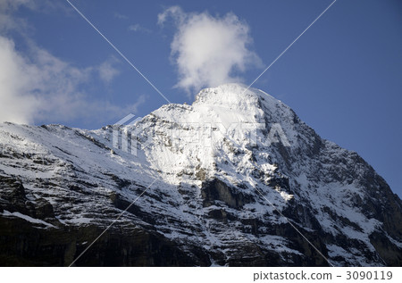 snowy mountain, snowâ€covered mountain, eiger 3090119