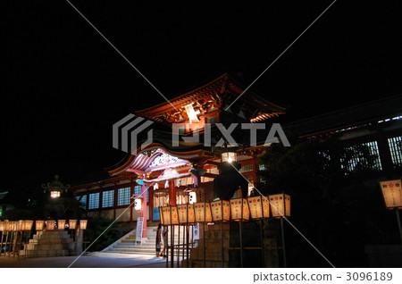 Hofuten Tenmangu寺廟夏天節日寺廟 3096189