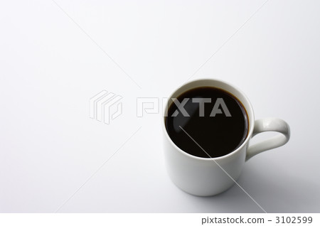 Black coffee in a white mug Black coffee in a white mug 3102599